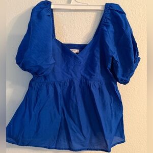 Nine West Royal Blue Blouse
